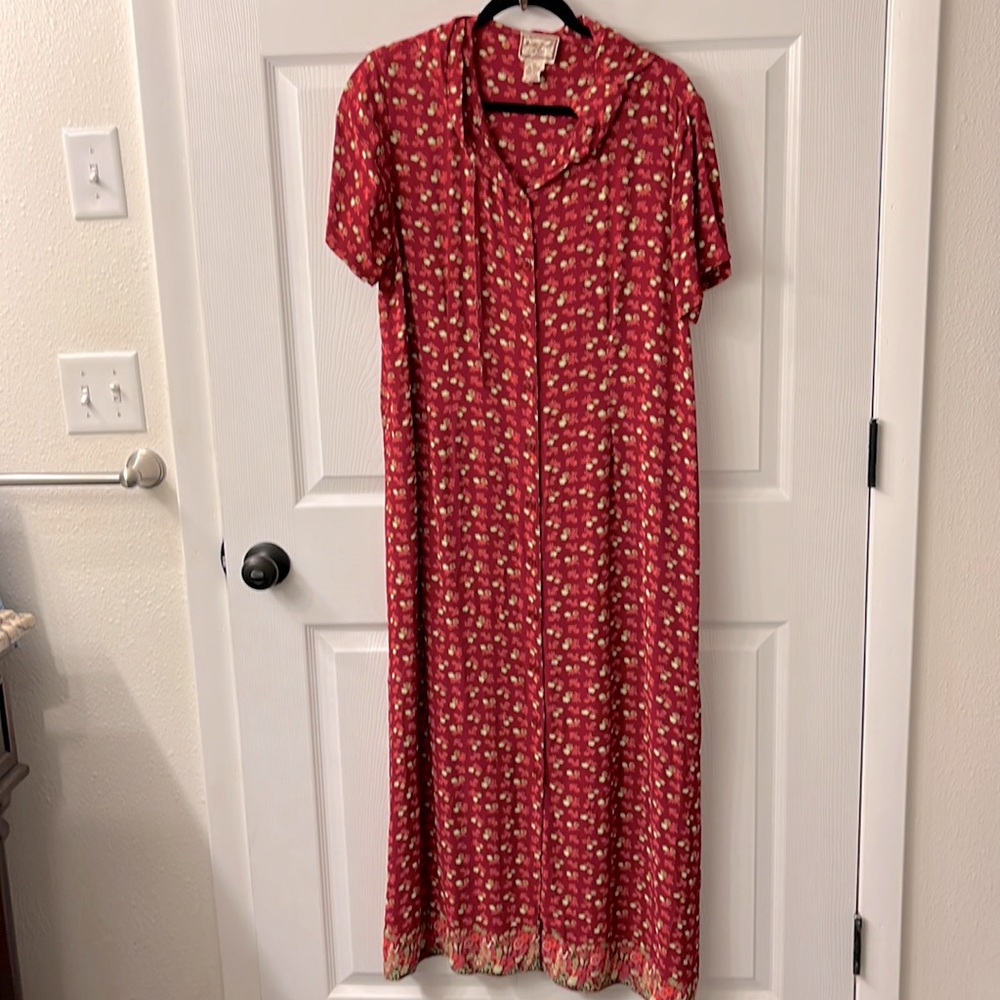 Vintage April Cornell hooded midi dress
